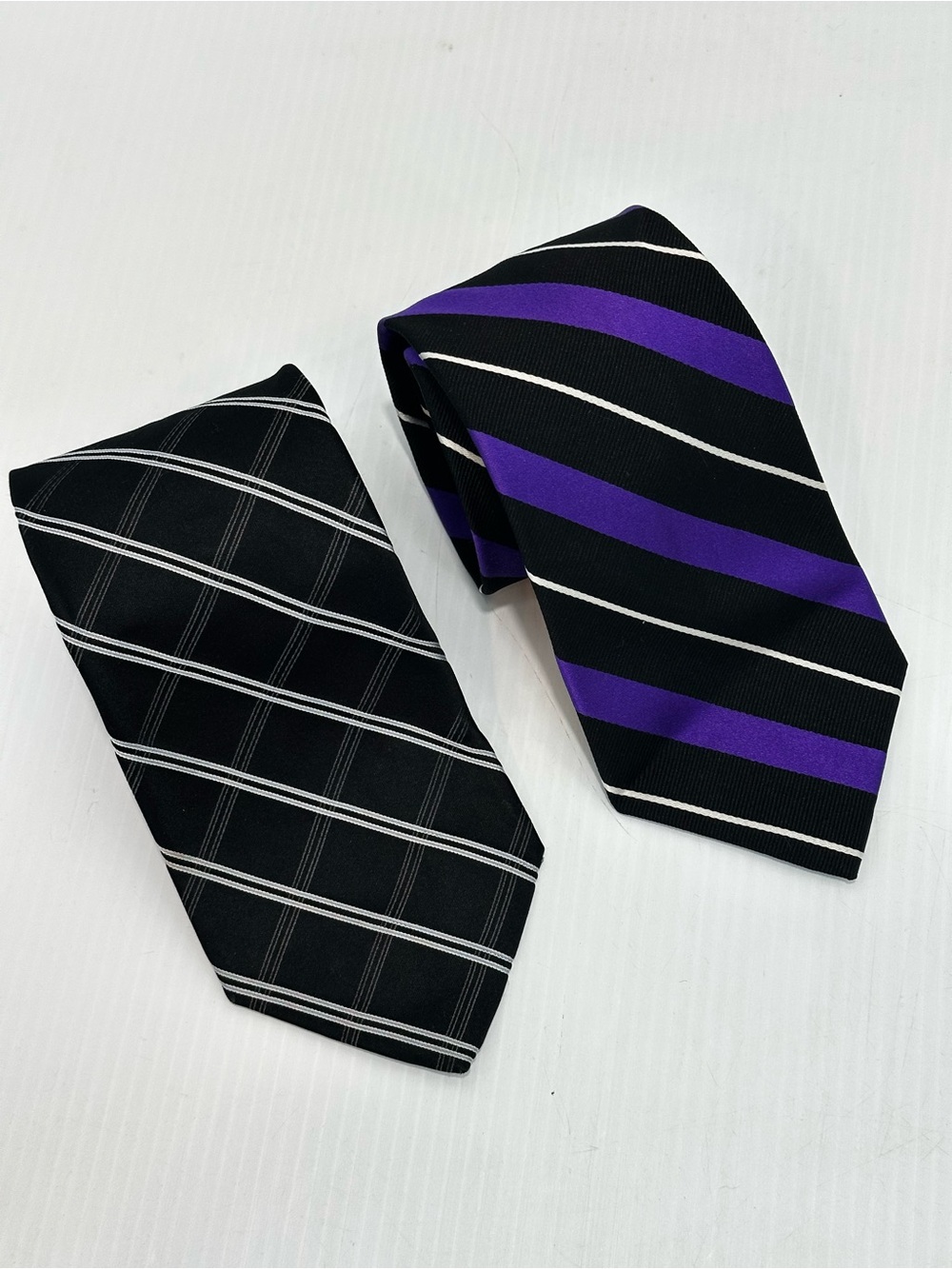 Ralph Lauren Tommy Hilfiger Men's Striped Tie Set Silk - Classic Formal Neckties